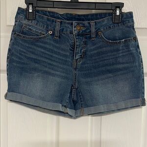 Time and Tru Blue Jean Shorts Classic Design